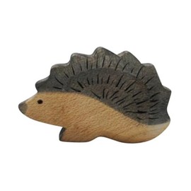 HolzWald - 3334 - Forest and Meadow, Hedgehog, Wood, Handmade, 4.5 cm x 7.3 cm x 2.5 cm