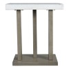 Picket House Furnishings Graham Square End Table in Gray
