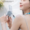 Foldable Necklace Fan Folding Digital Desktop Mobile Phone Holder Small