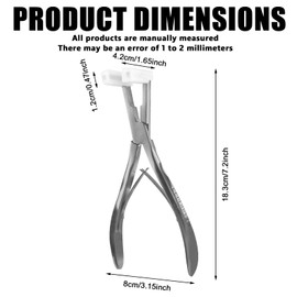 Tape-In Hair Extensions Pliers, Stainless Steel Professional Hair Extension Pliers, Extensions Pliers, Real Hair Extensions Styling Tool for Salon Professional Installation