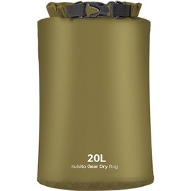 UOPR Ultralight Dry Bag Climbing Storage Bag for Camping Hiking Travel, Green-20 L, Ultra Lightweight Dry Bag for Climbing, Storage Bag