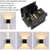 LANFU LED Aluminum Waterproof Outdoor Wall Sconce, 100-277V 3000K Outdoor