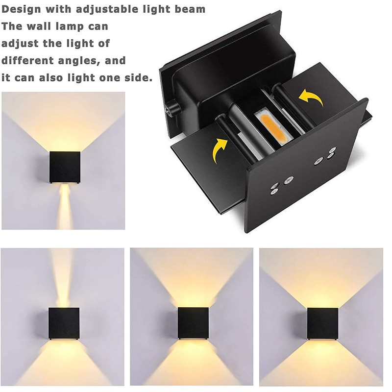 LANFU LED Aluminum Waterproof Outdoor Wall Sconce, 100-277V 3000K Outdoor