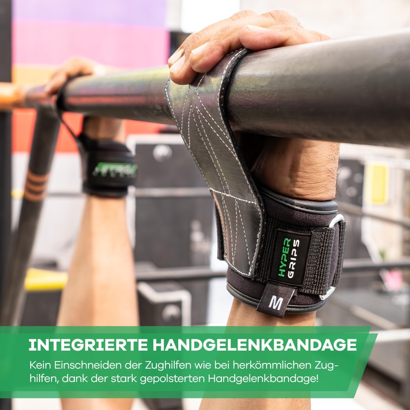 Netrox Sports Hyper Grips Fast Lifting Straps Strength Training Leather