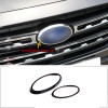 autotrim000 Gloss Black Front Rear Emblem Badge Logo Trim 2PCS