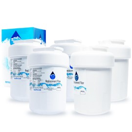 Denali Pure 5-Pack Replacement Refrigerator Water Filter - Compatible with GE PSS26SGRBSS, MWF, MWFP Fridge Water Filter Cartridge