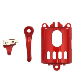 Anrom Hair Clipper Accessories DIY 3PCS, Dial Button, Switch, Motor Cover Replacement Parts for Wahl 5-Star Series Magic Clip Clipper # 8148, 8591 (Red)