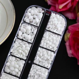 Towenm Rhinestone Bedazzler Kit with B7000 Glue, 4000PCS Solid White Rhinestones for Crafts Clothes Shoes, Glue Fix Flatback Gems for Nails Face Jewelry, Mixed 5 Sizes 2/3/4/5/6mm Bejeweled Kit