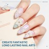 SUPWEE Clear & Pearl White 3D Gel for Nail Art