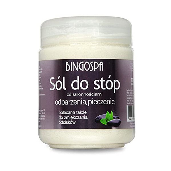 BINGOSPA Salt for Feet Acceptable for Wound Spots and Blisters, 550 g