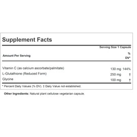 ANDREW LESSMAN Glutathione 250 mg - 120 Capsules - Powerful Antioxidant, Reduces Oxidative Stress. Bioavailable, Protects Cells, Tissues, Organs. Supports Immune Health. Easy-to-Swallow Capsules.