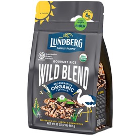 Lundberg Regenerative Organic Certified Wild Blend Rice – Brown, Red & Black Varieties, 32 Oz