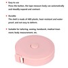 Buachois Retractable Soft Measuring Tape, 1.5m Pink, Push Button Lock,