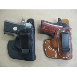 Azula IWB Leather in The Waistband Carry Holster for Smith & Wesson K Frame Revolver S&W CCW Black RH