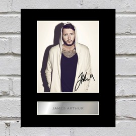 James Arthur Signed Mounted Photo Display