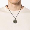 Coai Unisex Obsidian Tree of Life Pendant Necklace, Non-metal, black