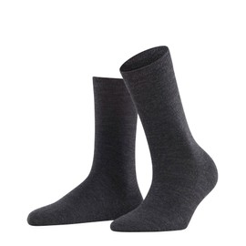 Falke Soft Merino Virgin Wool Cotton Socks, Warm and Thick Women’s Plain, Reinforced Socks for Cold Days, Breathable, Black/Blue/Many Other Colours, 1 Pair EU Size 35-42 - 41-42