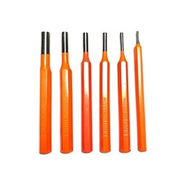 HARDEN Professional pin Punch Set 6 pcs, 150mm Long, Hardened, 1.5-8 mm (HAR 6108356)