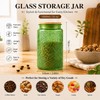 Custde Glass Storage Jars With Airtight Lid, 35oz Canister For