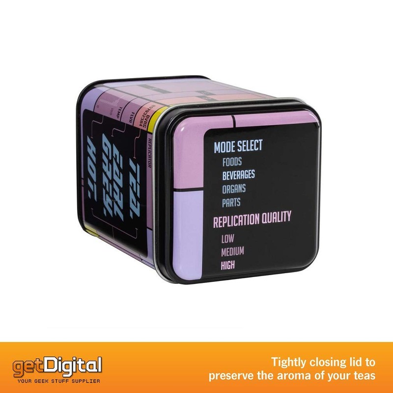 getDigital Tea Tin, Tea. Earl Grey. Hot. - Metal caddy