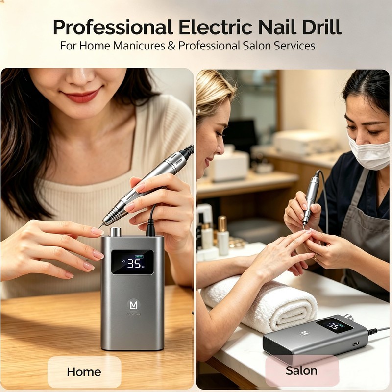 Professional Nail Drill Machine, 35000 RPM High Torque Electric Nail