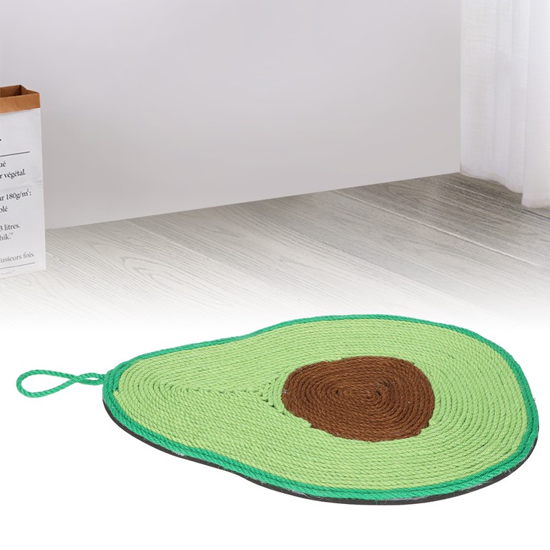 Cat Scratch Pad 28x43cm Avocado Shape Sisal EVA Scratch Resistant