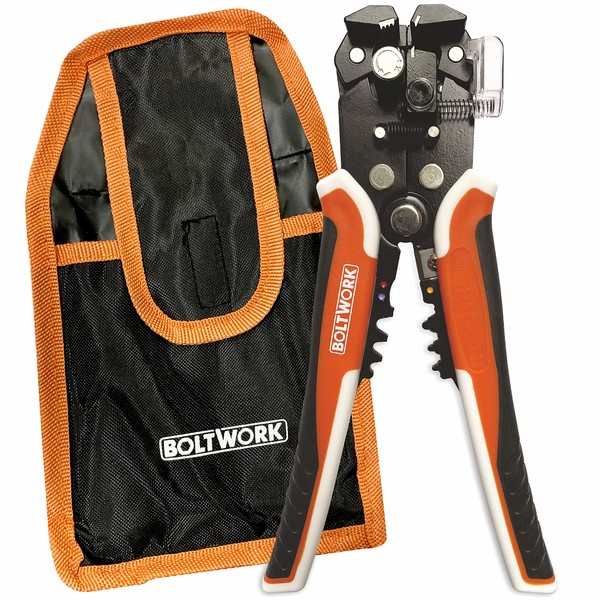 BOLTWORK 3 in 1 Wire Stripper Tool Heavy Duty Automatic, Self-Adjusting, Terminal Crimper, for Electricians, Distribution Box Repair, Maintenance of Home Appliances, Child Electric Toys