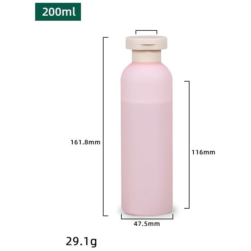 4 Pcs Plastic Large Squeeze Bottles with Flip Cap,Refillable Containers