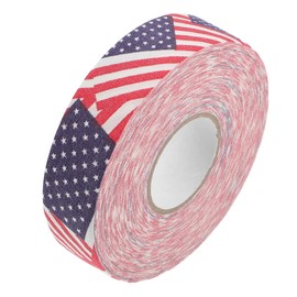 Kisangel 1Roll Hockey Tape American Flag Tape Hockey Stick Tape American Flag Sticker Hockey Stick Wrapper for Hockey Pucks Bat