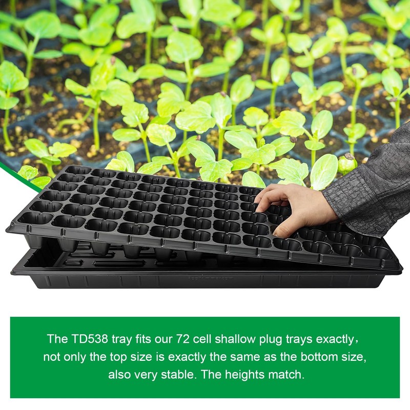 RooTrimmer 10 Pack 1020 Seed Starter Trays and 10 Pcs