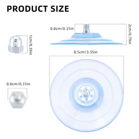 NICENEEDED 4 PCS Cat Perch Window Suction Cups, Replacement Screw Mount Cup Foot for Cats, Hammock Cordless Seat Bed Hanging Pet Supplies Indoors for Foldable Seat