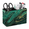 ModeXo Pen Holder for Desk, Green Marble Pencil Holder PU