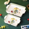 ONCCI In-Glaze Ceramic Baking Dish Set of 2 - Rectangular