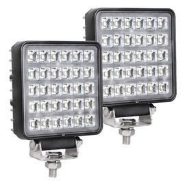 Exzeit 60W Led Work Lights for Truck, 150° Flood Led Trator Lights, 4200LMS Off Road Lights, 4.4inches, 12/24 V Led Light Bar