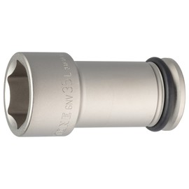 トネ(TONE) インパクト用ロングソケット 6NV-35L 差込角19.0mm(3/4") 二面幅35mm