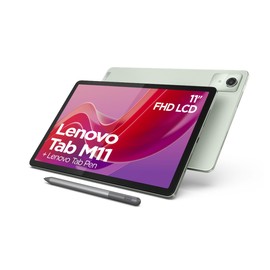 Lenovo Tab M11 Tablet | 11 Inch WUXGA Touch Display | MediaTek Helio G88 | 4GB RAM | 128GB eMMC 5.1 | Android 13 | Green | Includes Lenovo Tab Pen