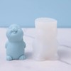 Myhiju 1PCS Easter Bunny Candle Molds Resin Molds,Cute Standing with
