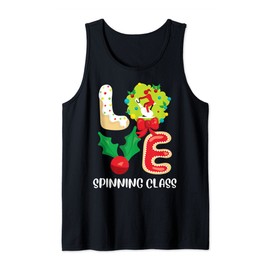 Christmas LOVE Spinning Class Online Fitness Spin Training Tank Top