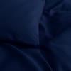 MOONLIGHT20015 Single Duvet Cover Navy Solid Soft Single Bedding Duvet