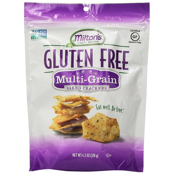 Milton's Craft Bakers Gluten-Free Baked Crackers, Multi-Grain, 4.5 Ounce