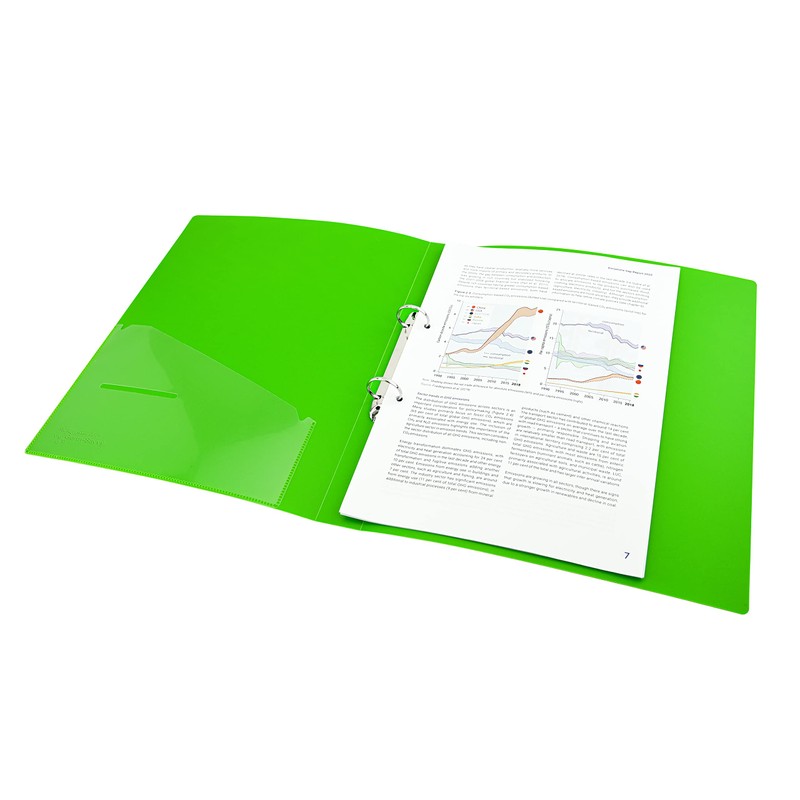Rapesco 1662 2-Ring Binder with Antibacterial Protection, 35 mm Spine,