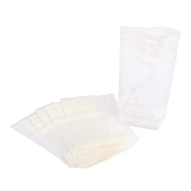 folia 284 - Zellglasbeutel mit weißem Spitzendruck, ca. 9,5 x 16 cm, 10 Stück - zum individuellen Verpacken von Keksen, Süßigkeiten und vielem mehr