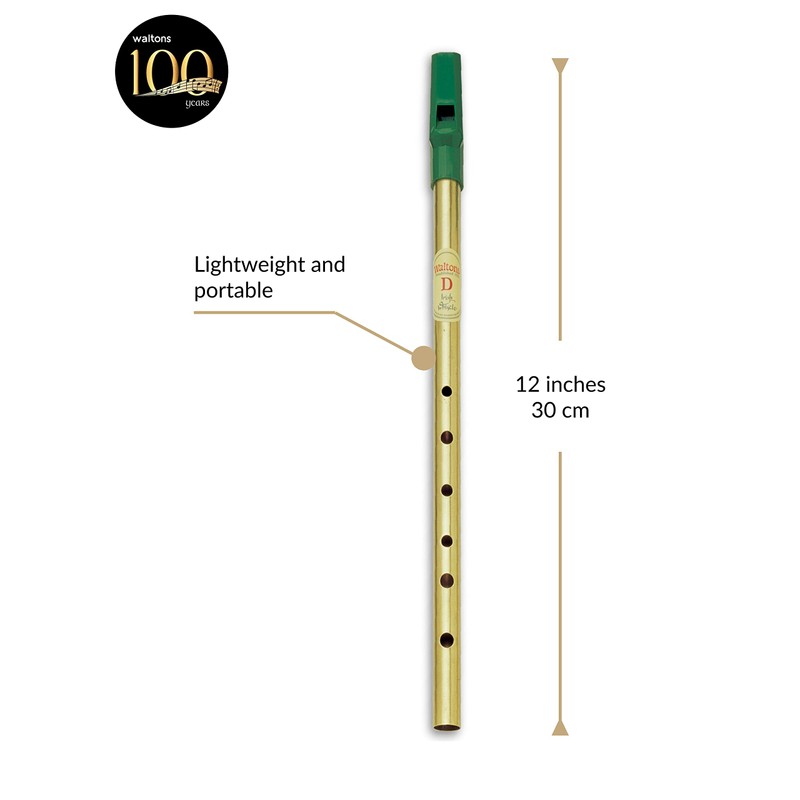 Waltons 1506 Brass D-Tube Tin Whistle