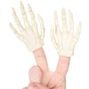 Accoutrements Archie McPhee Funny Glow-in-The-Dark Skeleton Finger Hands: Spooky Set