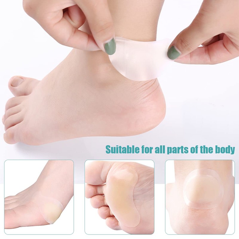 20 Pack Blister Plasters Bandages Invisible Blister Plasters Hydrocolloid Blister