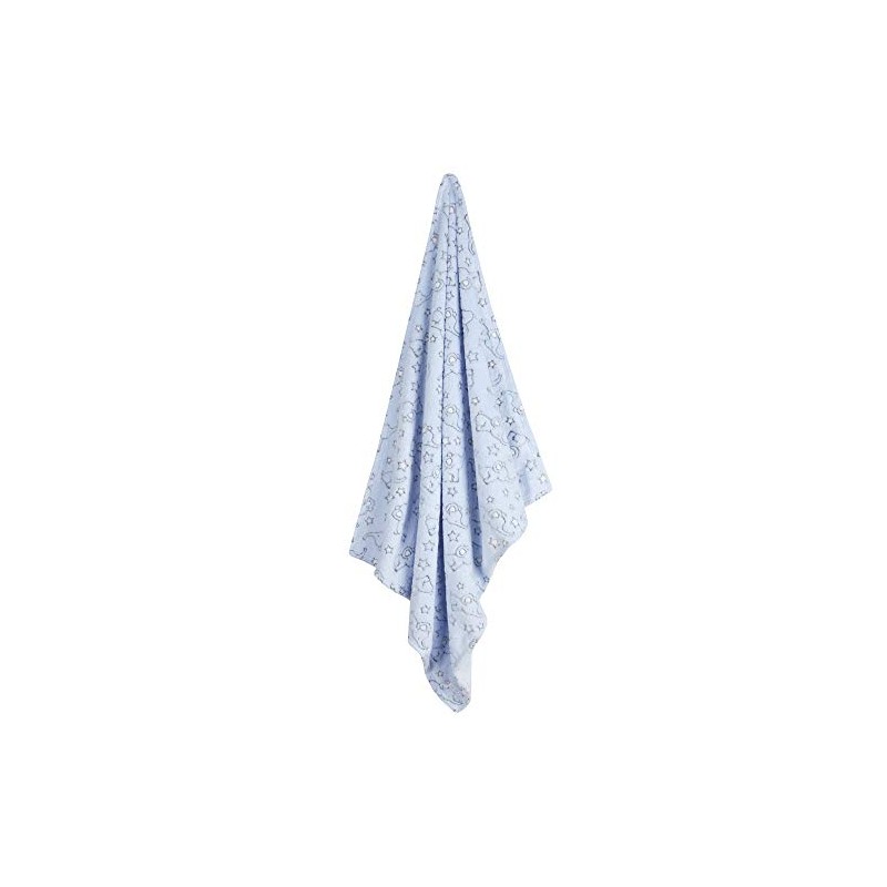 Elephant Design Comforter Babies Soother Blanket (Blanket - Blue)