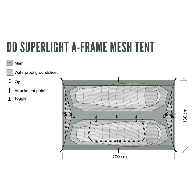 DD SuperLight - A-Frame - Mesh Tent