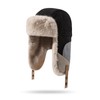 CLAPE Men's Ushanka Russian Hat Lumberjack Aviator Trapper Hat Eskimo