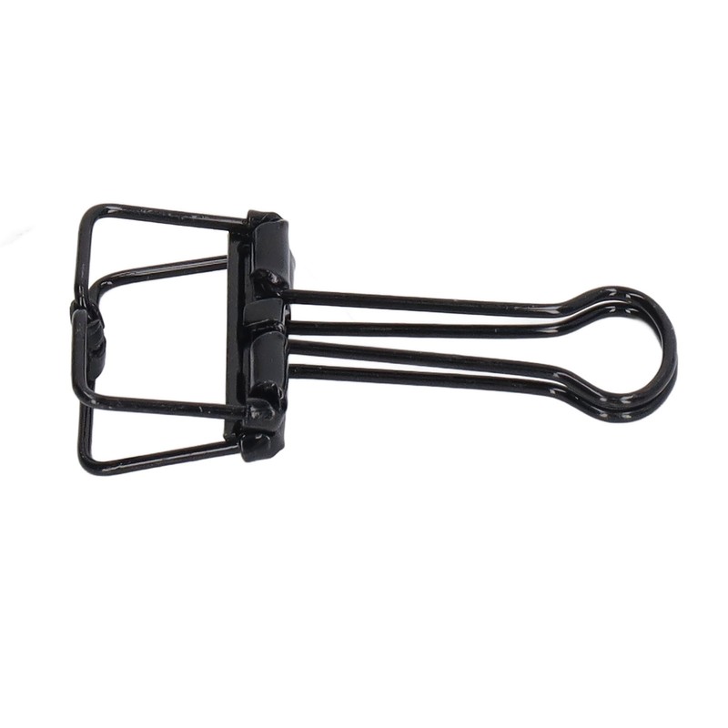 80Pcs Hollow Binder Clips 0.7in Sturdy Metal Hollow Out Strong