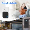 FOVKSUC Wireless Doorbell, Door Bell Kits with 3 Receivers +2